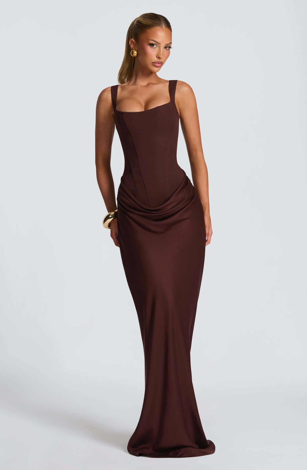 Women’s Corset Maxi Wedding Guest Dress