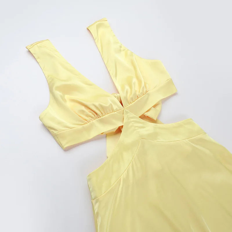 Women’s Cut-Out Maxi Wedding Guest Dress