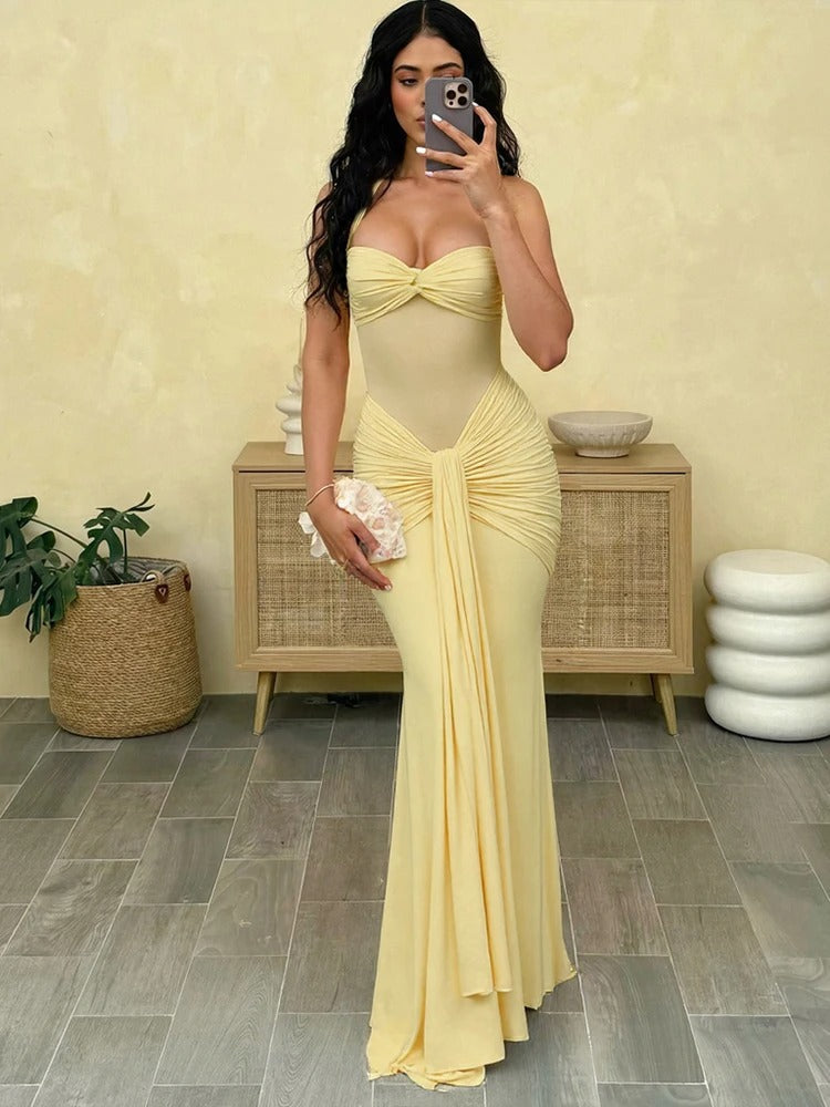Maxikleid mit Neckholder für Hochzeitsgäste (Damen)