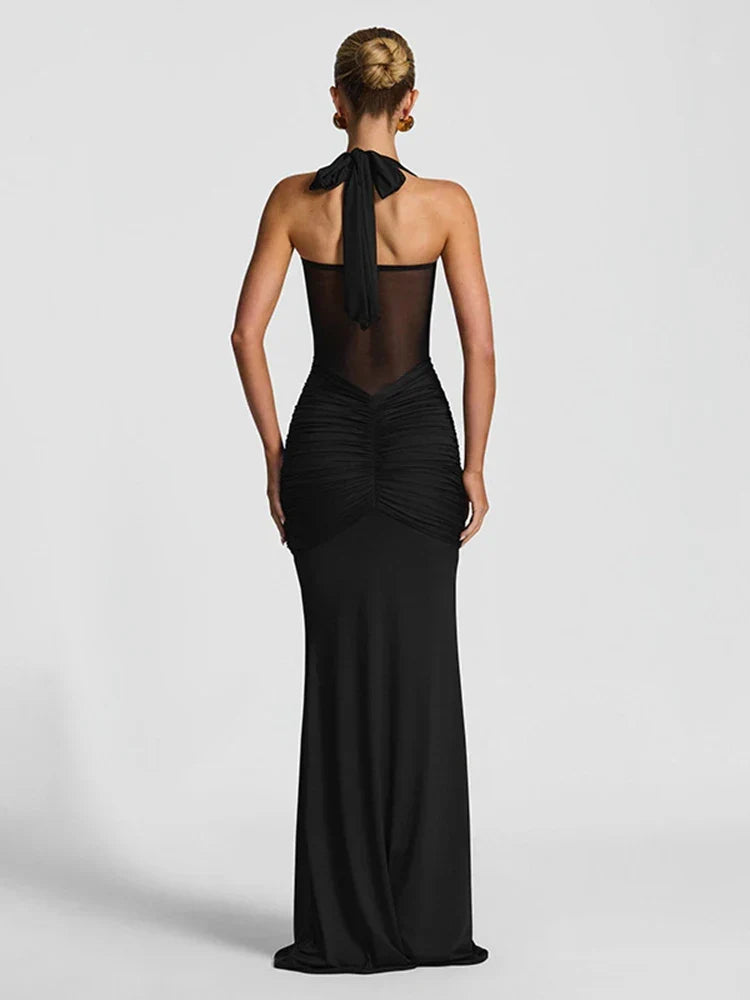 Maxikleid mit Neckholder für Hochzeitsgäste (Damen)