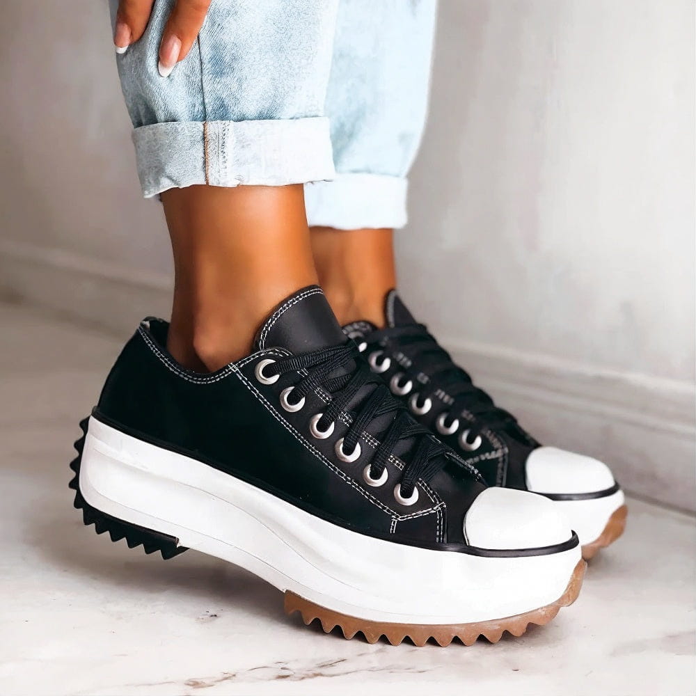 Women’s Lace-Up Low-Top Platform Sneakers