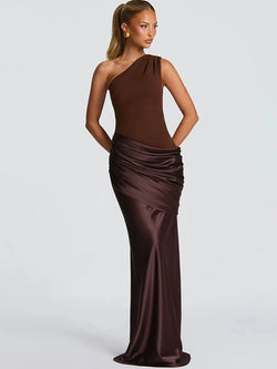 Women’s One Shoulder Maxi Wedding Guest Dress