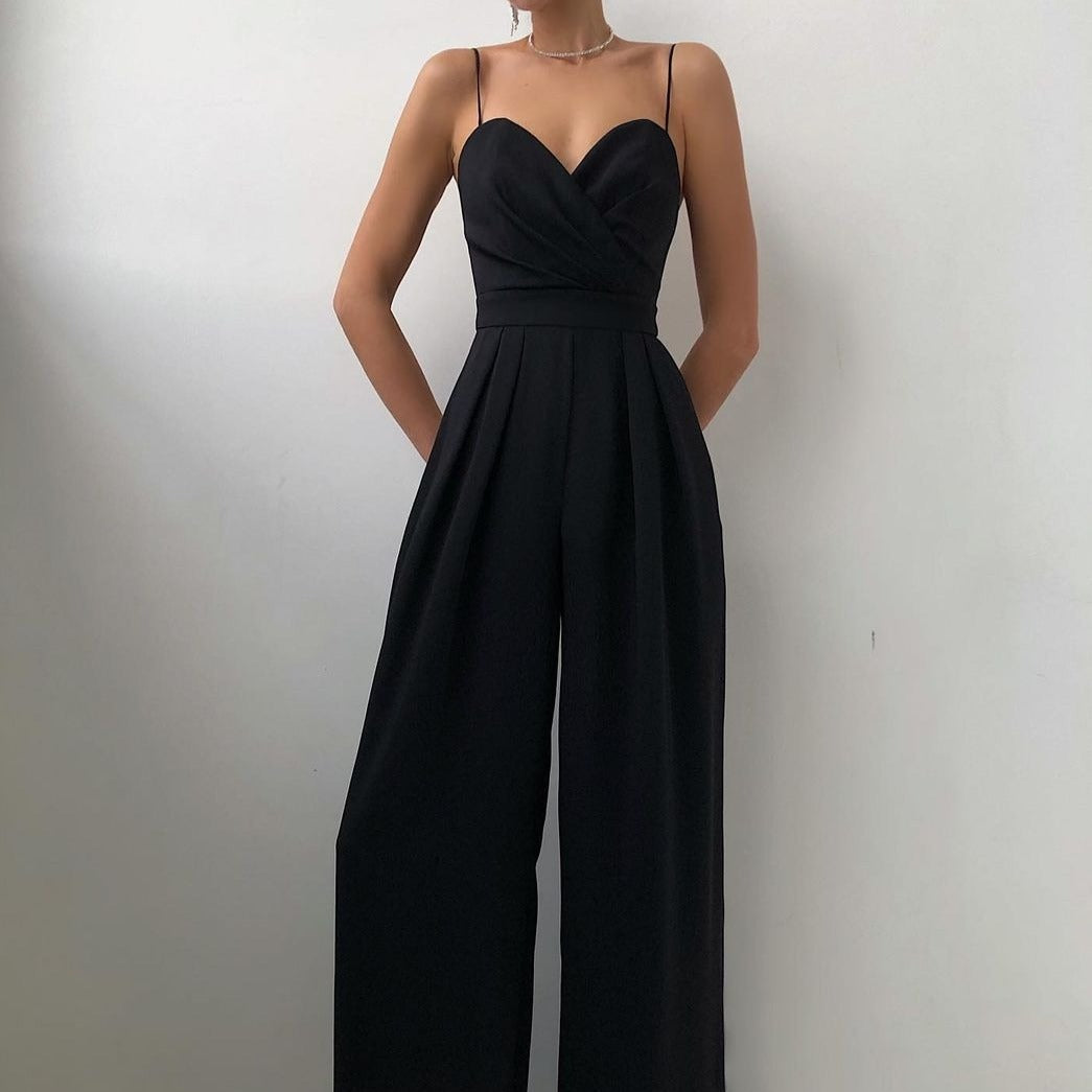 Women’s Wide Leg Spaghetti Strap Jumpsuit