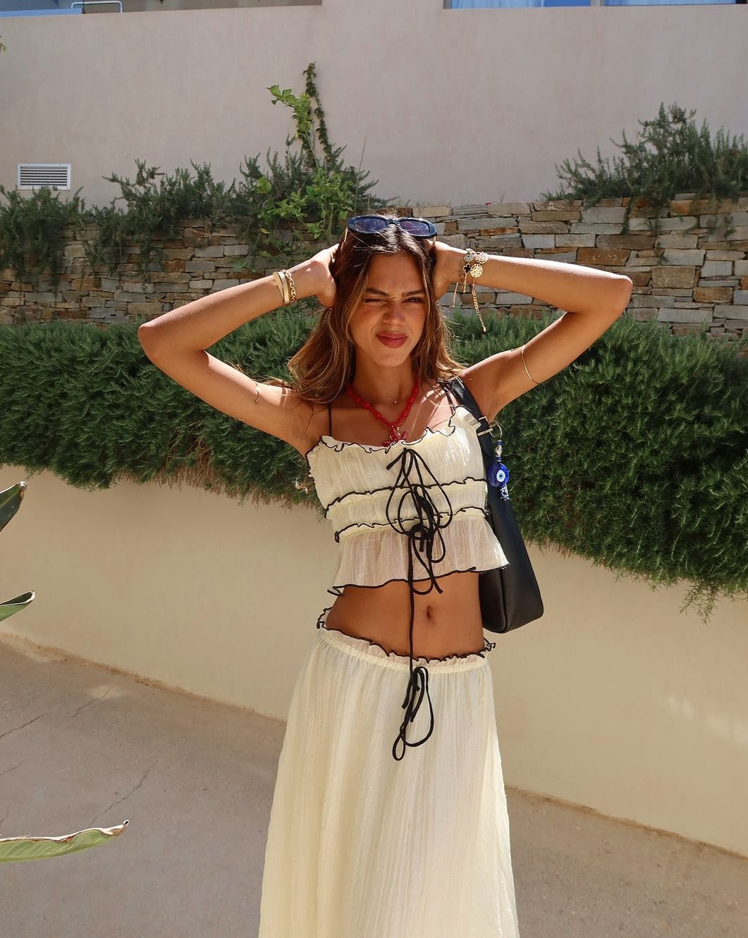 Women’s Boho Crop Top & Maxi Skirt 2 Piece Set