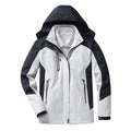 Damen-Windbreaker mit Kapuze und Color-Block-Design