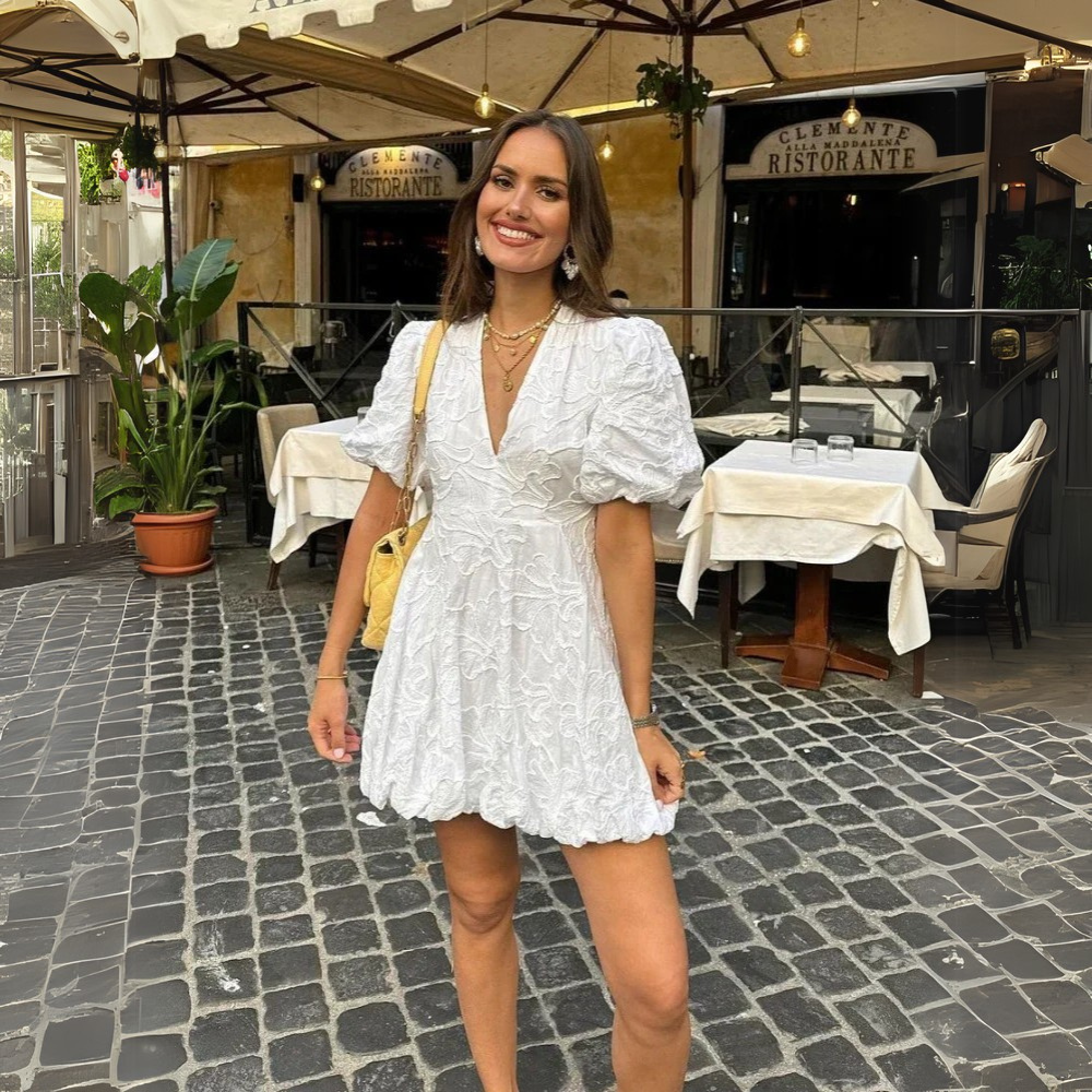 Sommerliches Spitzen-Minikleid für Damen