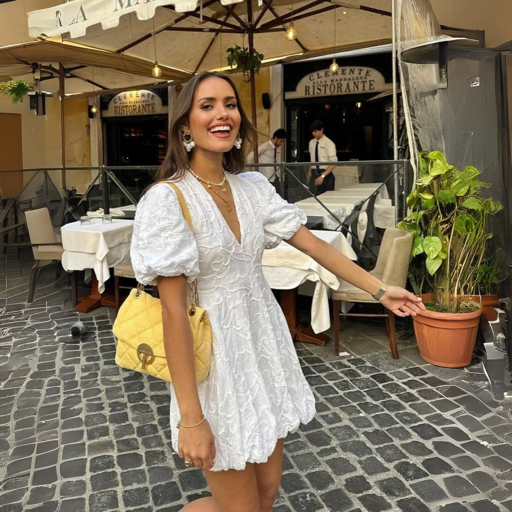Sommerliches Spitzen-Minikleid für Damen