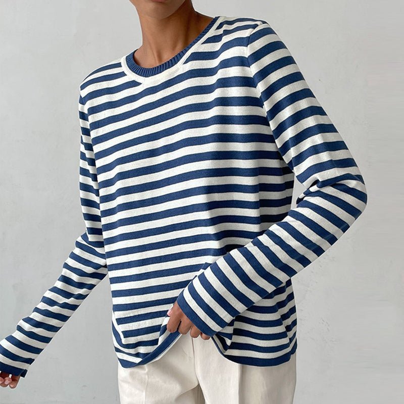 Marina | Lässiges gestreiftes Langarmshirt