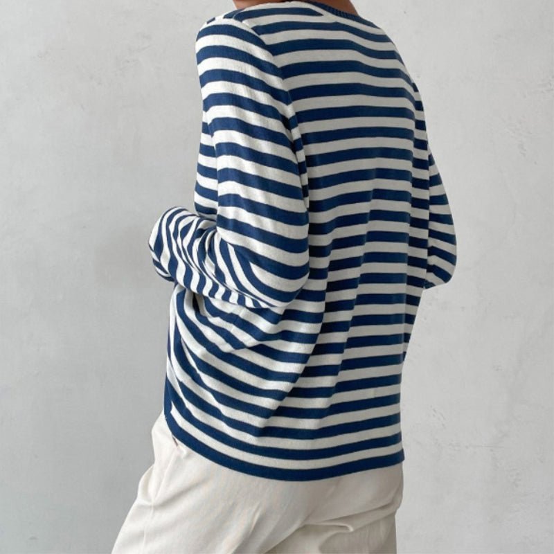 Marina | Lässiges gestreiftes Langarmshirt