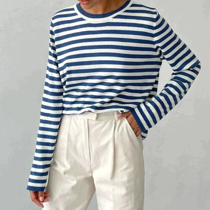 Marina | Lässiges gestreiftes Langarmshirt