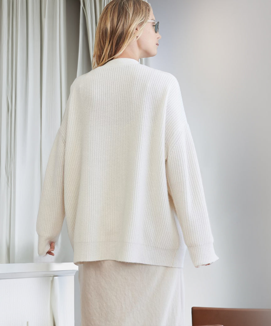 Women’s Ribbed Button Front Cardigan