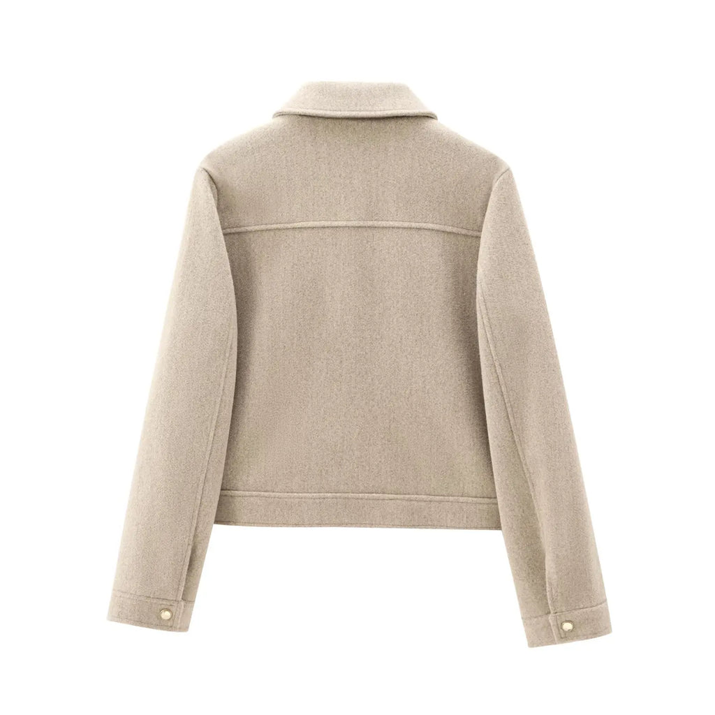 Women’s Short Zip Front Bomber Jacket