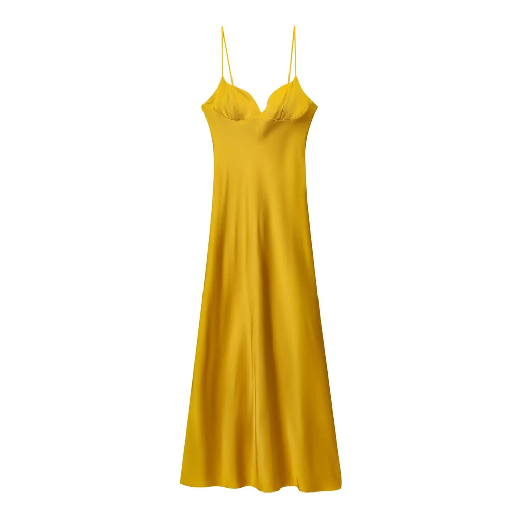 Women’s Spaghetti Strap Maxi Wedding Guest Dress