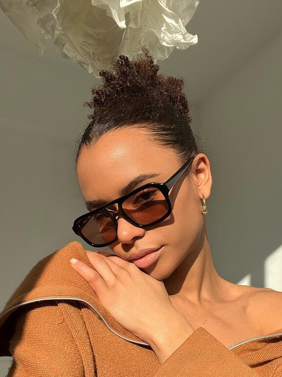 Women’s Square Frame Tinted Lens Sunglasses