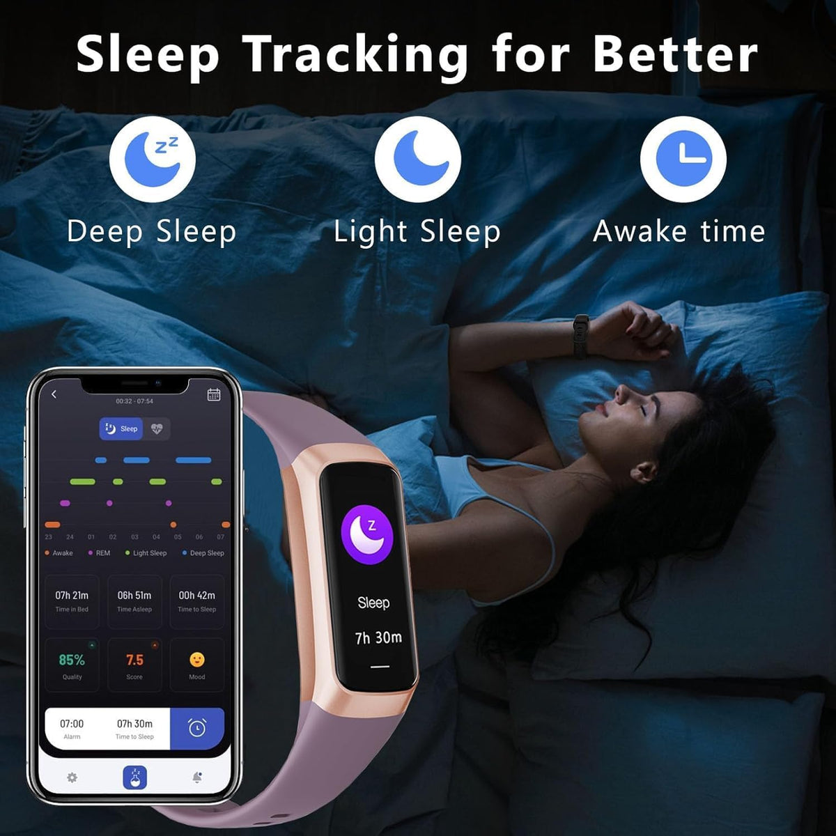 Wrongduck C60 Bracelet Intelligent Suivi de Fitness