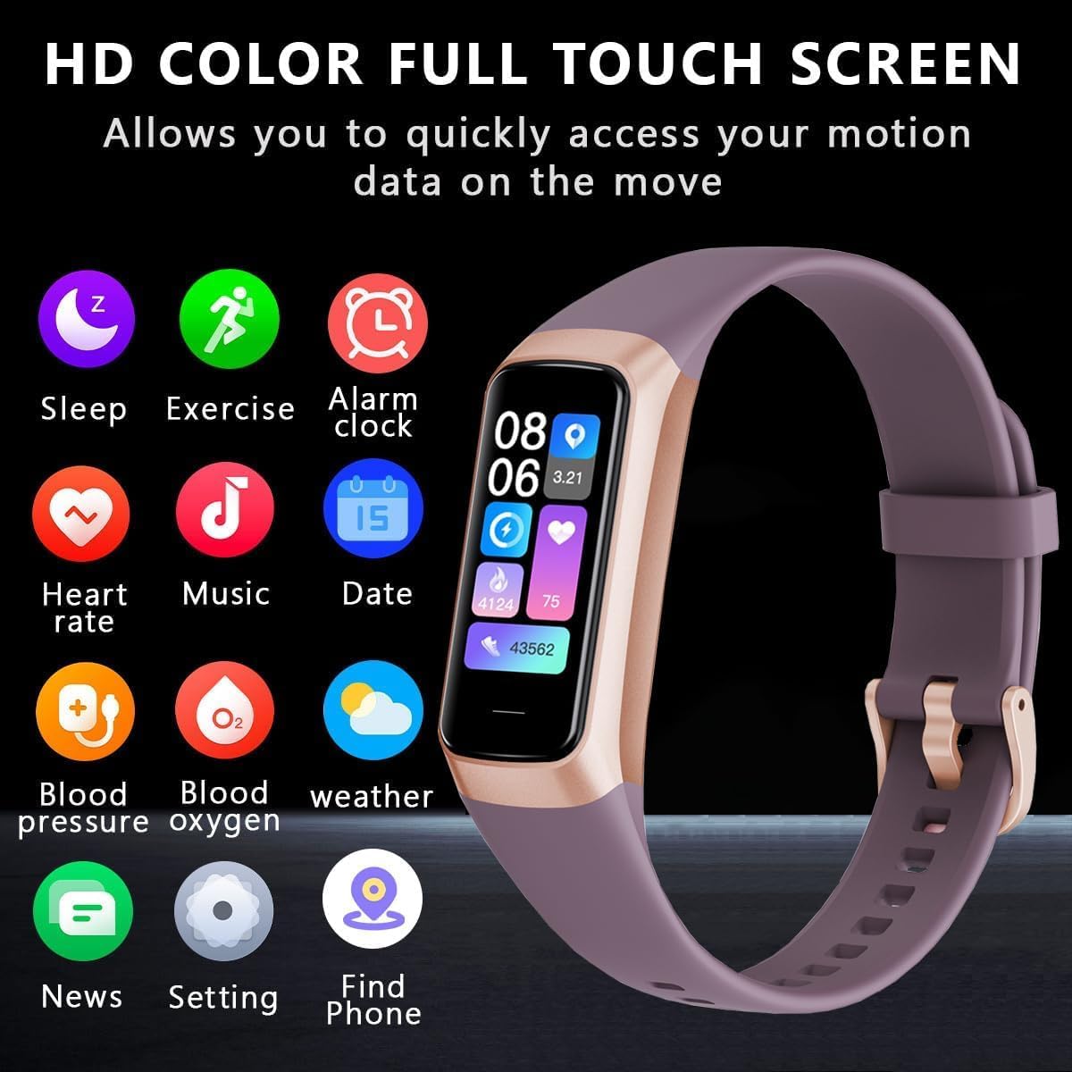 Wrongduck C60 Bracelet Intelligent Suivi de Fitness