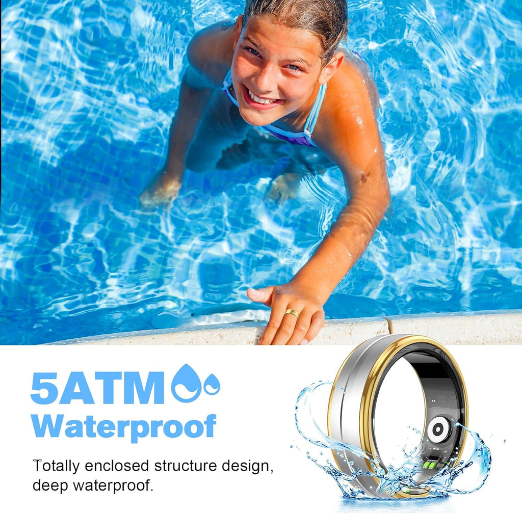 Wrongduck Anneau Intelligent Bluetooth Circulaire Suivi de Santé