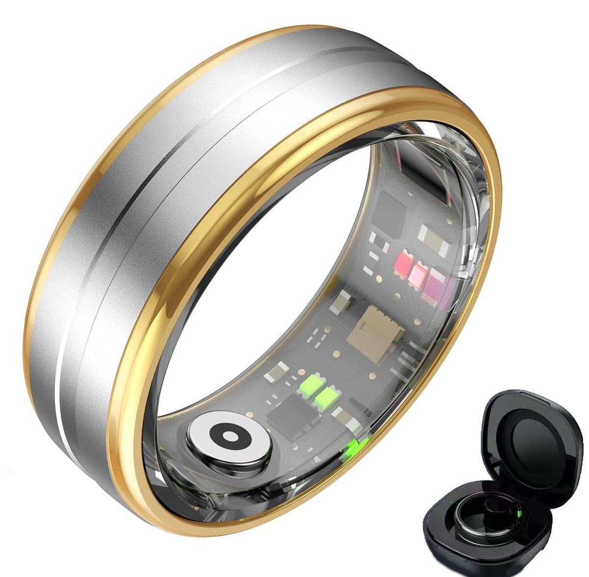 Wrongduck Anneau Intelligent Bluetooth Circulaire Suivi de Santé