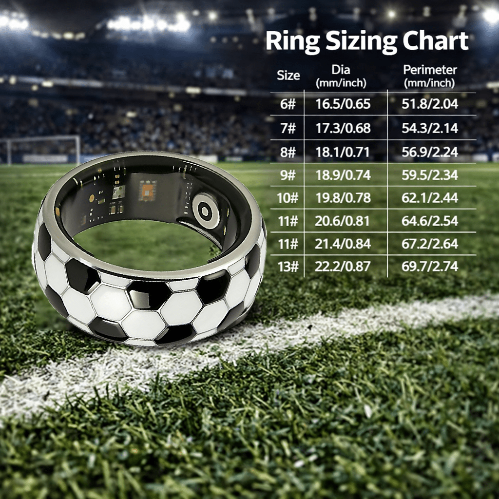 Bague intelligente Bluetooth de santé Wrongduck pour le football