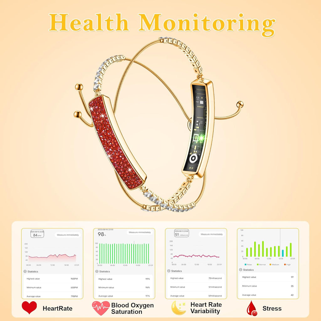 Wrongduck GR1 Bracelet Intelligent Suivi de Santé et Fitness pour Femmes