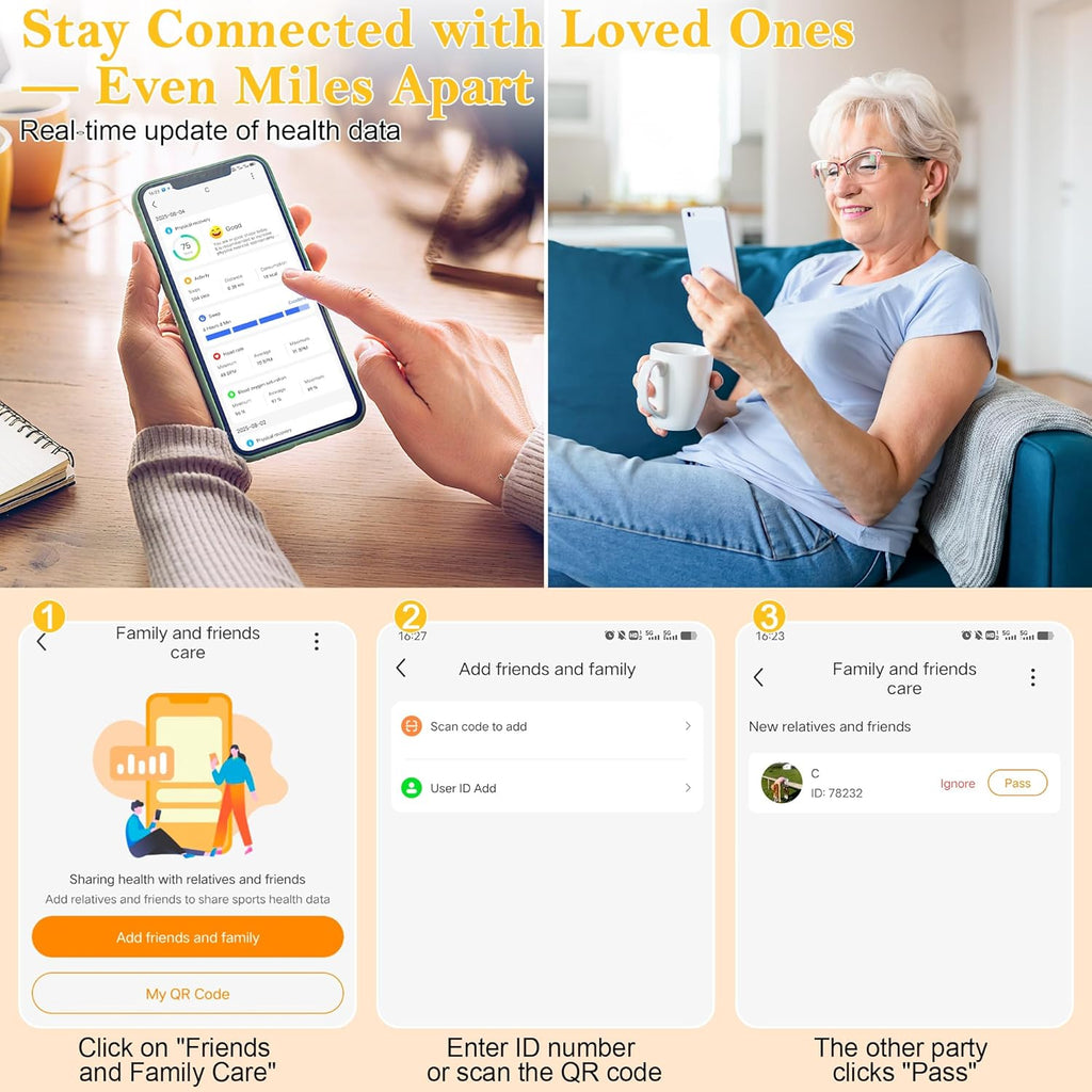 Wrongduck GR1 Bracelet Intelligent Suivi de Santé et Fitness pour Femmes