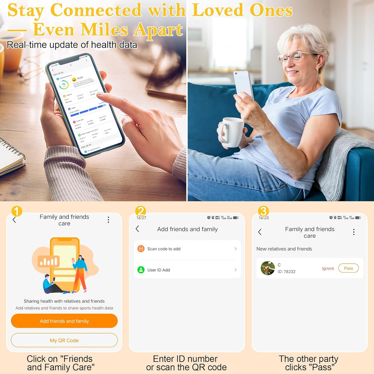 Wrongduck GR1 Bracelet Intelligent Suivi de Santé et Fitness pour Femmes