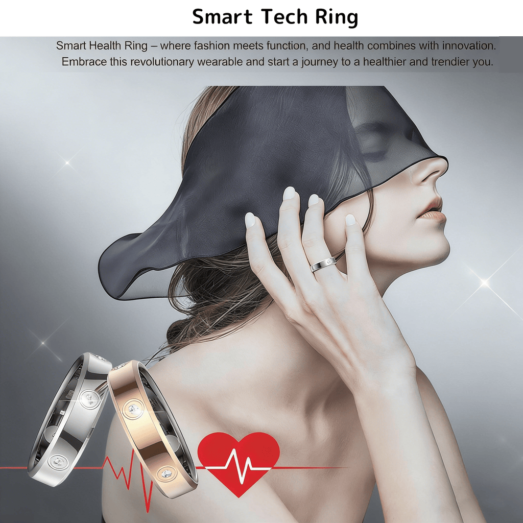 Wrongduck HR1 Anneau Intelligent Bluetooth Suivi de Santé pour Femmes