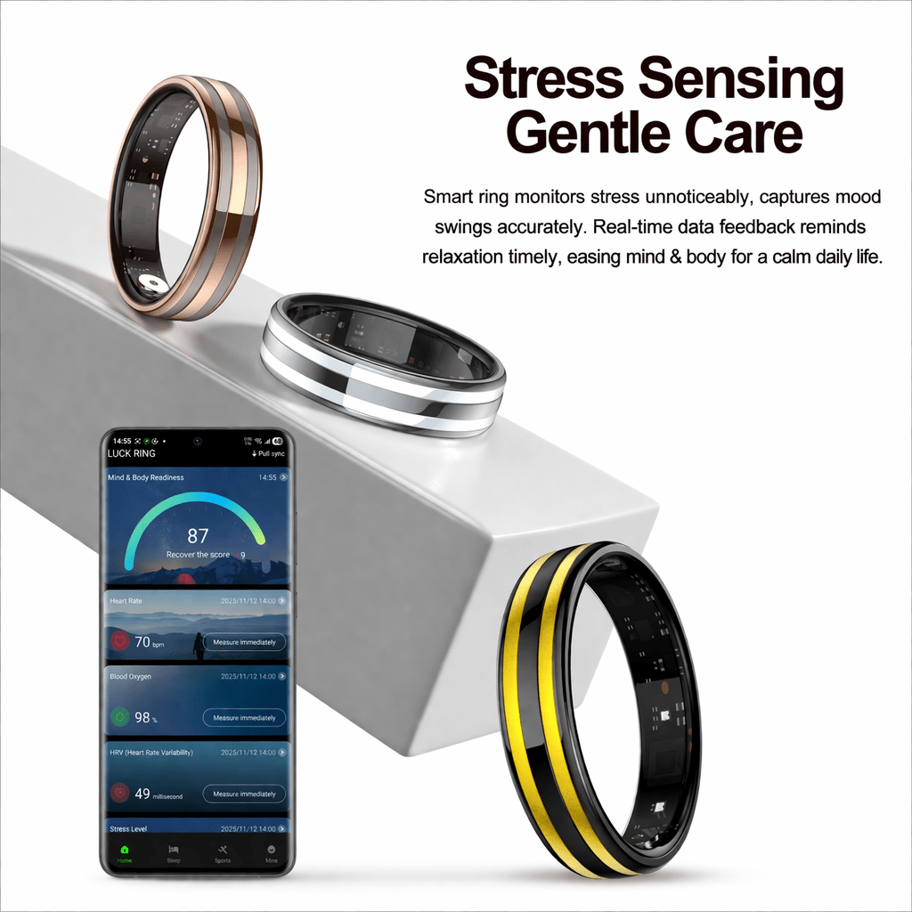 Wrongduck HR2 Anneau Intelligent Bluetooth Suivi de Santé