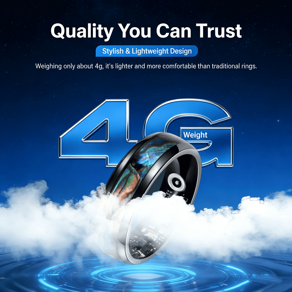 Wrongduck Anneau Intelligent Bluetooth Nebula Suivi de Santé