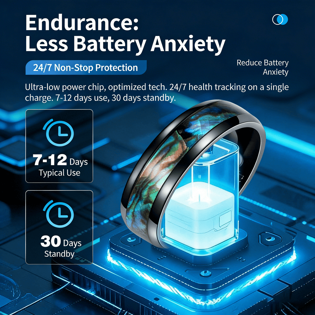 Wrongduck Anneau Intelligent Bluetooth Nebula Suivi de Santé