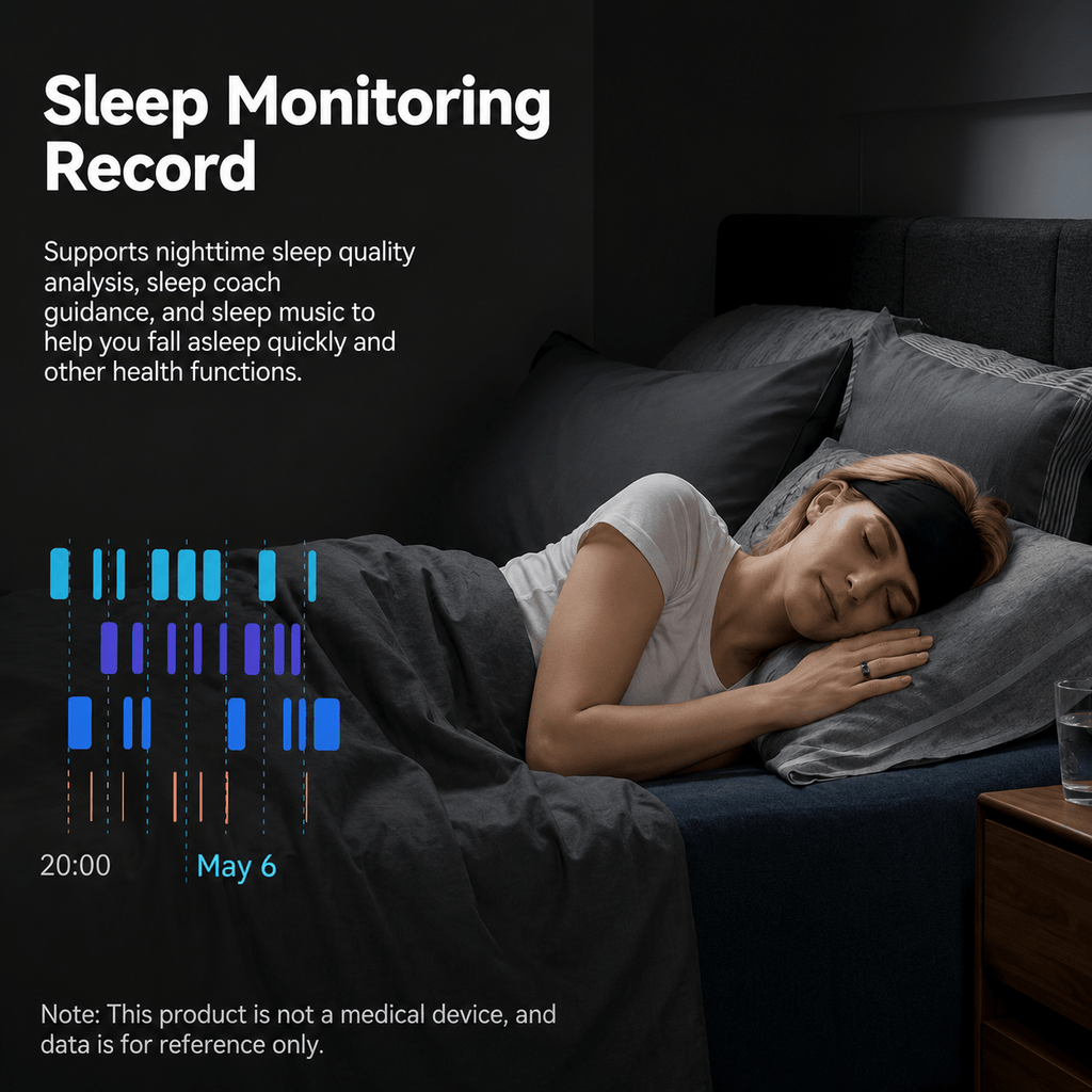 Wrongduck Anneau Intelligent Bluetooth Nebula Suivi de Santé