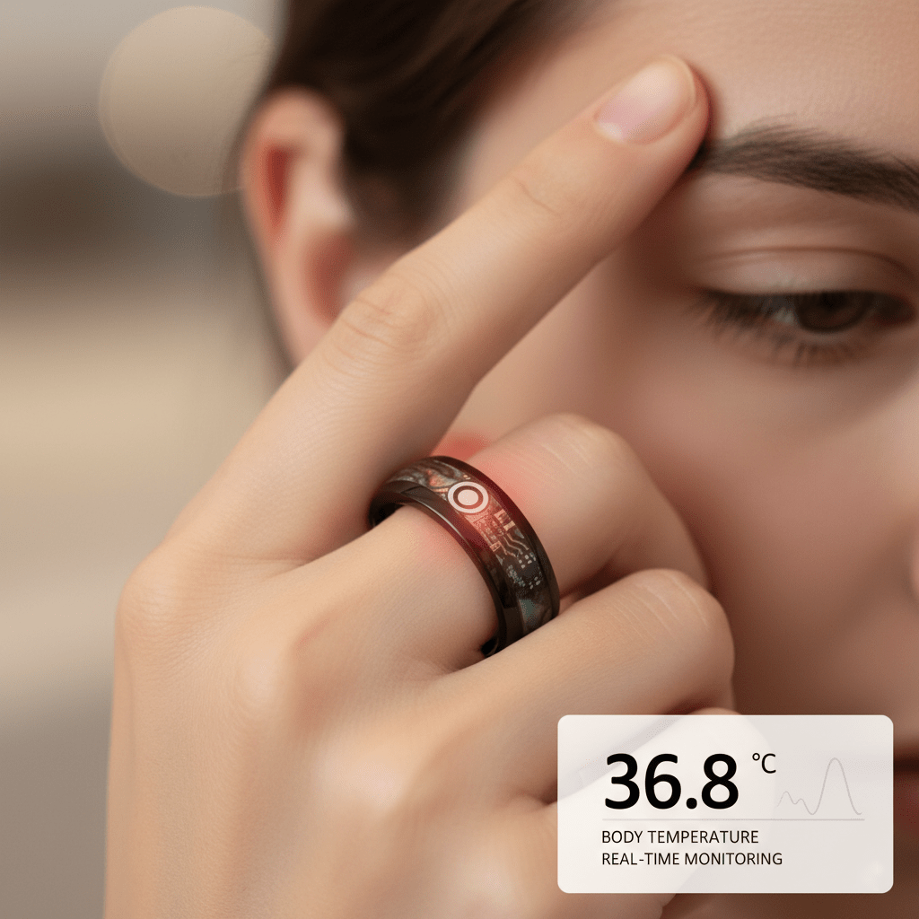 Wrongduck Anneau Intelligent Bluetooth Nebula Suivi de Santé