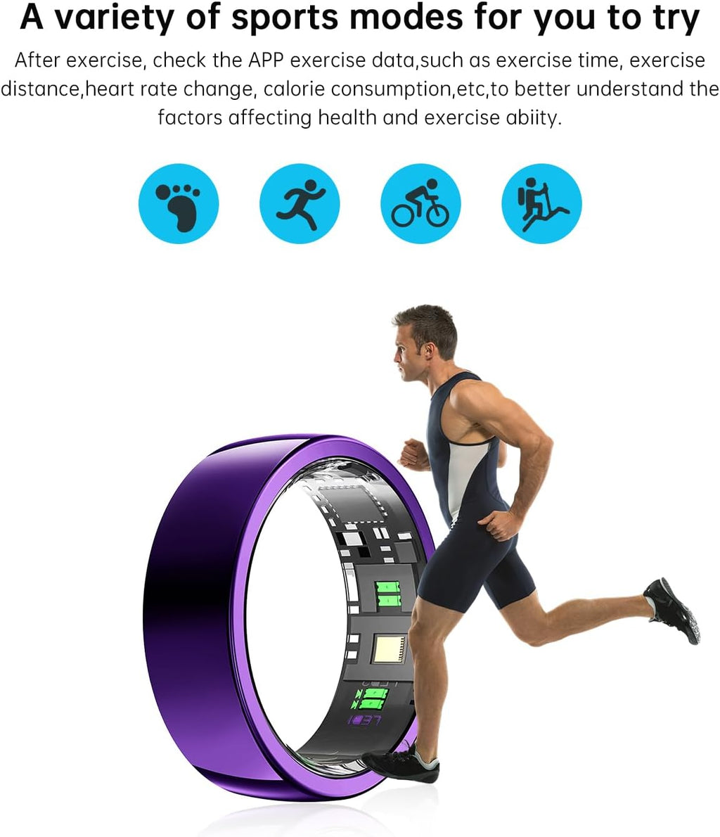 Wrongduck Anneau Intelligent Bluetooth Violet Suivi de Santé