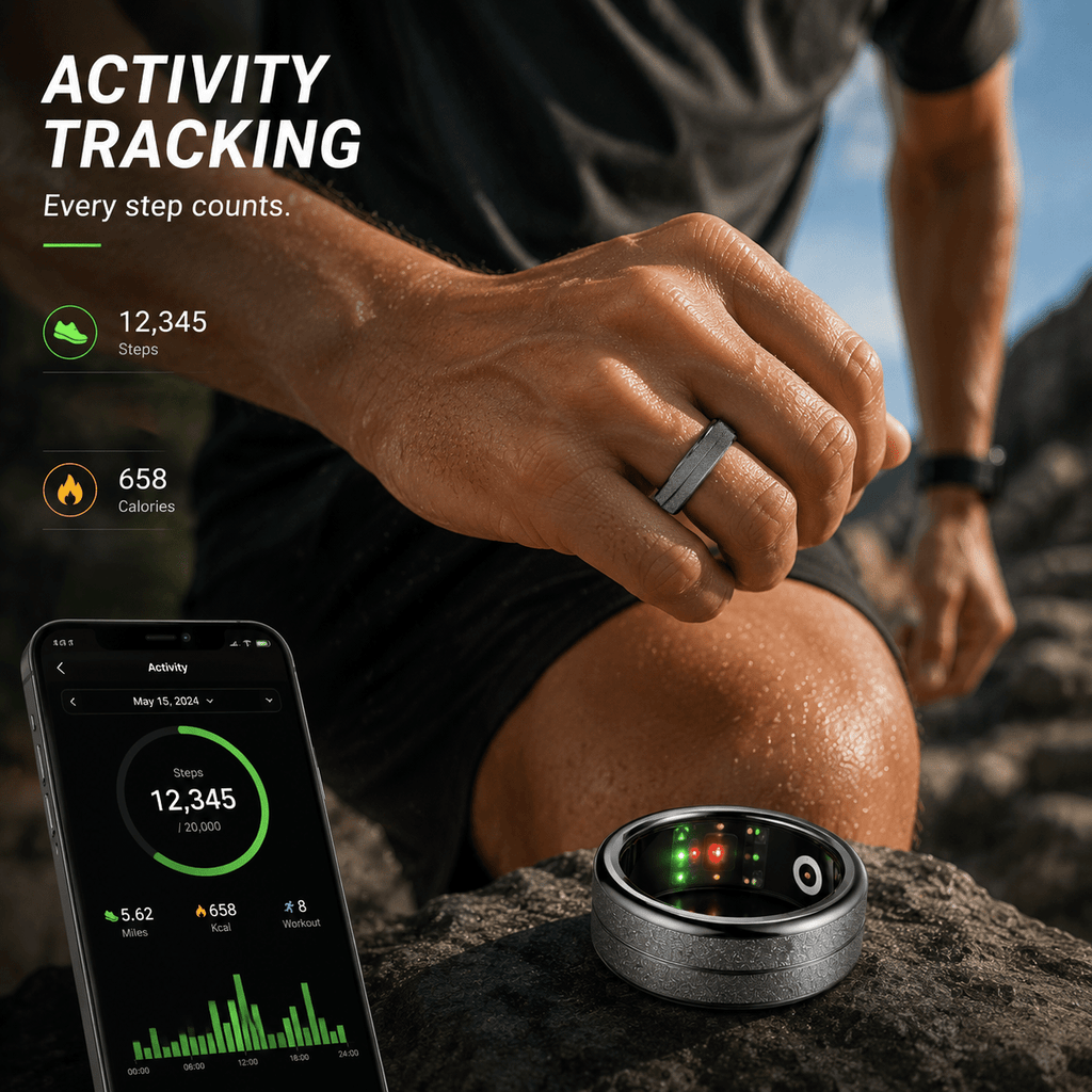 Wrongduck R4S Smart Ring – Health, Sleep & Activity Tracker