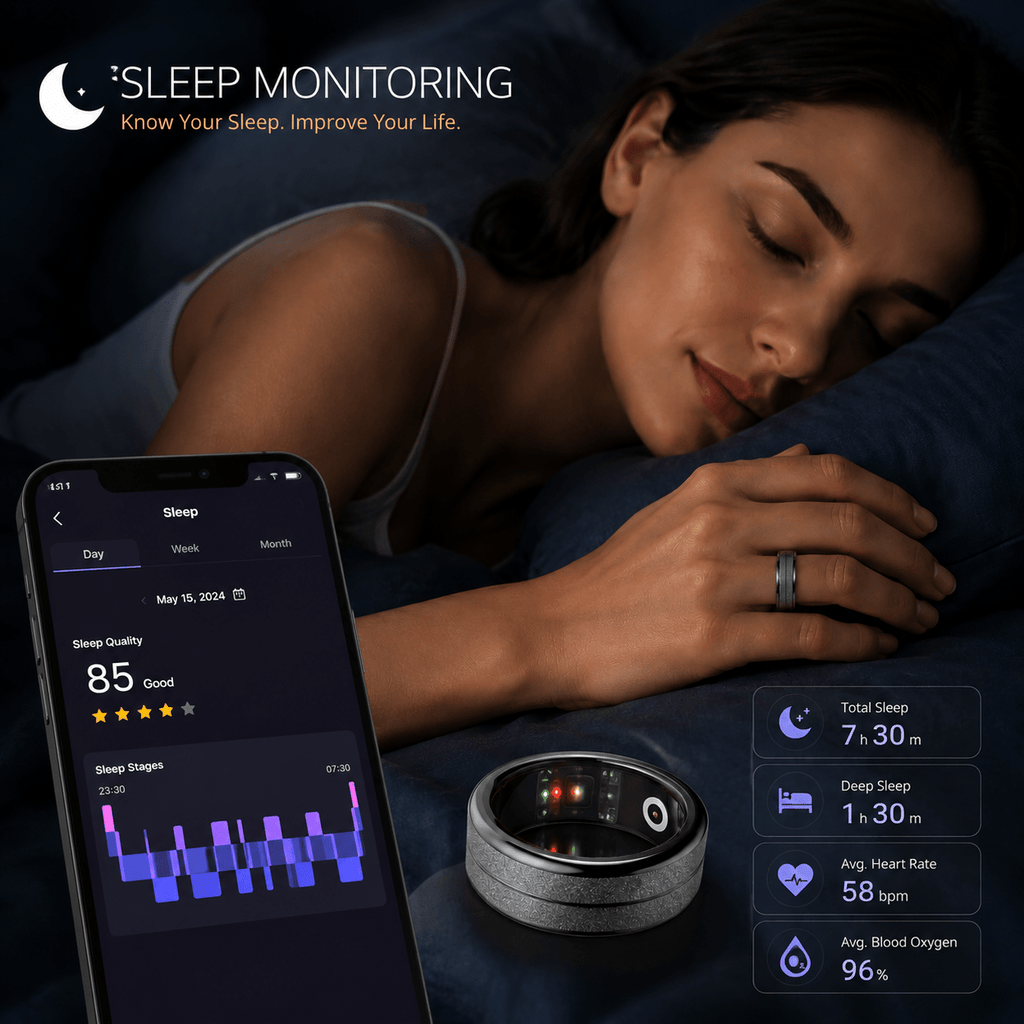 Wrongduck R4S Smart Ring – Health, Sleep & Activity Tracker