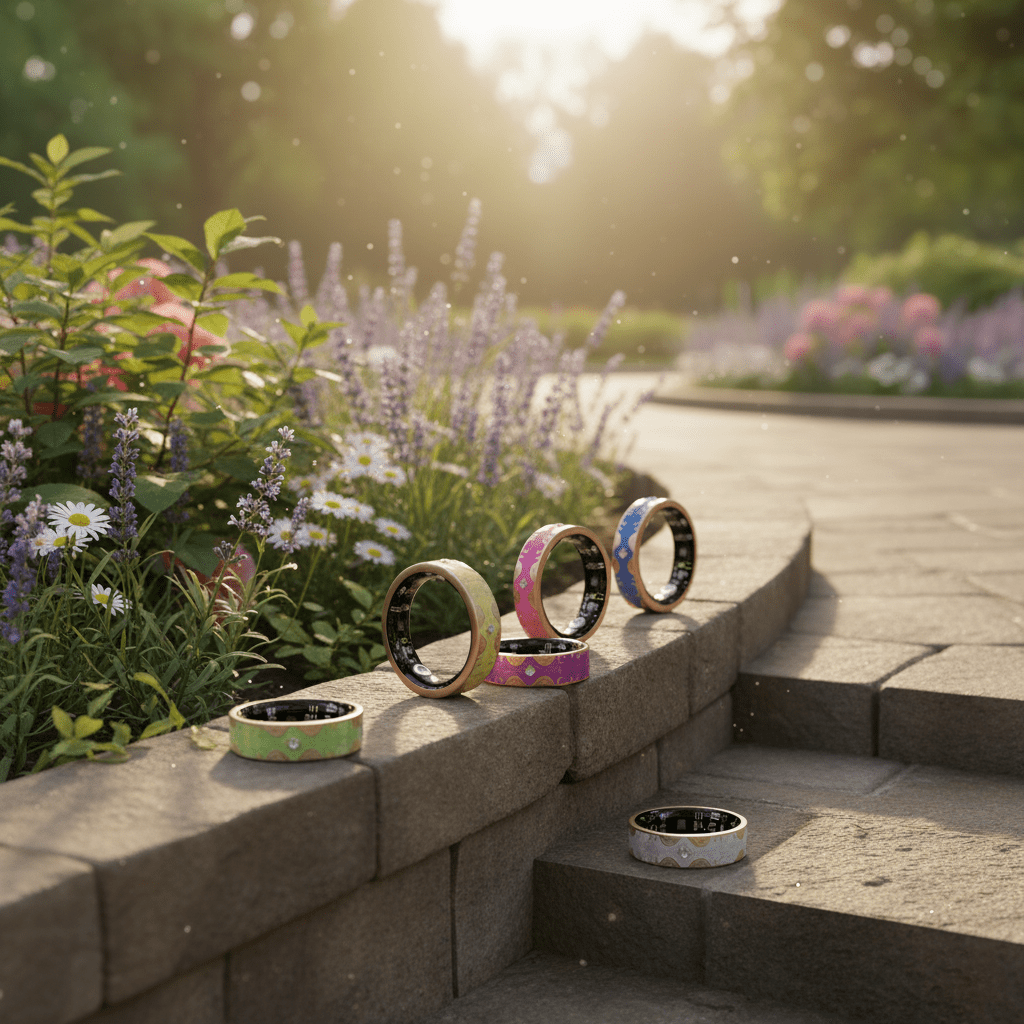 Wrongduck Anneau Intelligent Bluetooth Rétro Suivi de Santé pour Femmes