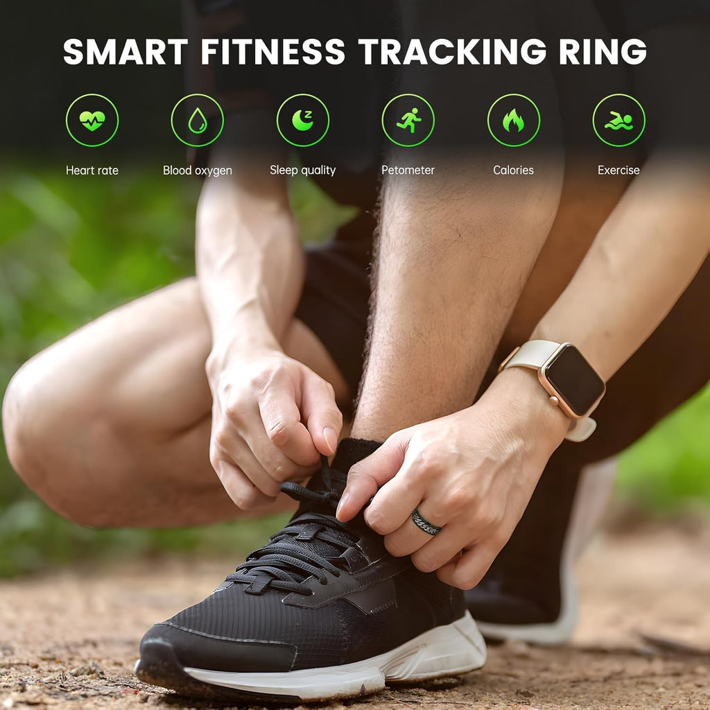 Wrongduck Anneau Intelligent Bluetooth Décompression Rotatif Suivi de Santé