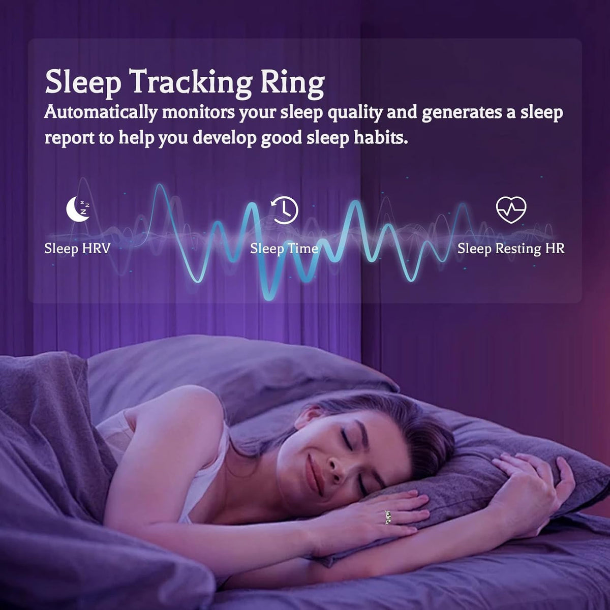 Wrongduck SilverGrid Anneau Intelligent Bluetooth Suivi de Santé
