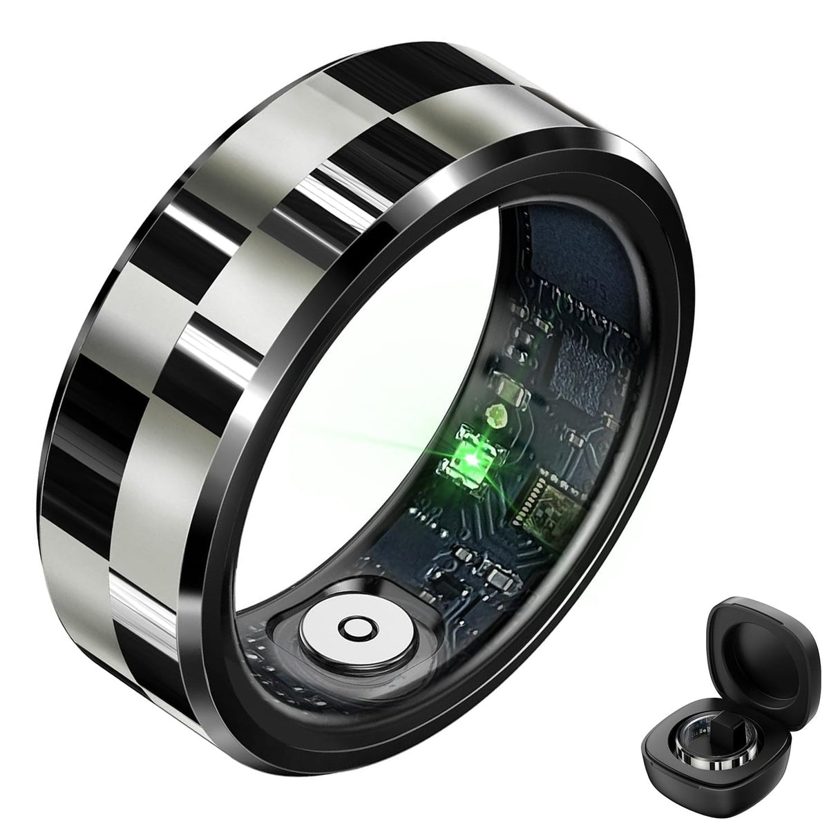 Wrongduck SilverGrid Anneau Intelligent Bluetooth Suivi de Santé