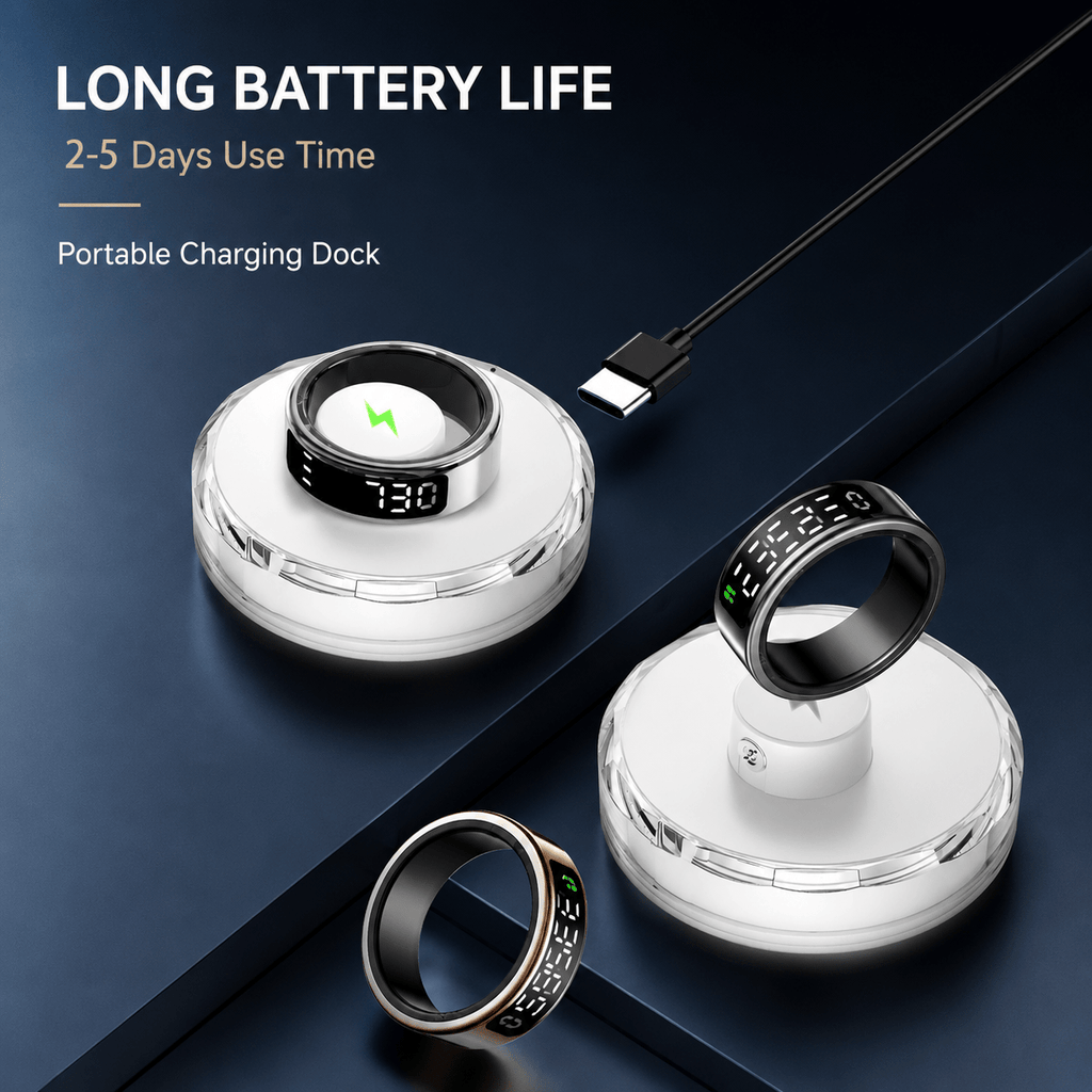 Wrongduck Anneau Intelligent Bluetooth SY1 Suivi de Santé Alertes de Vibration