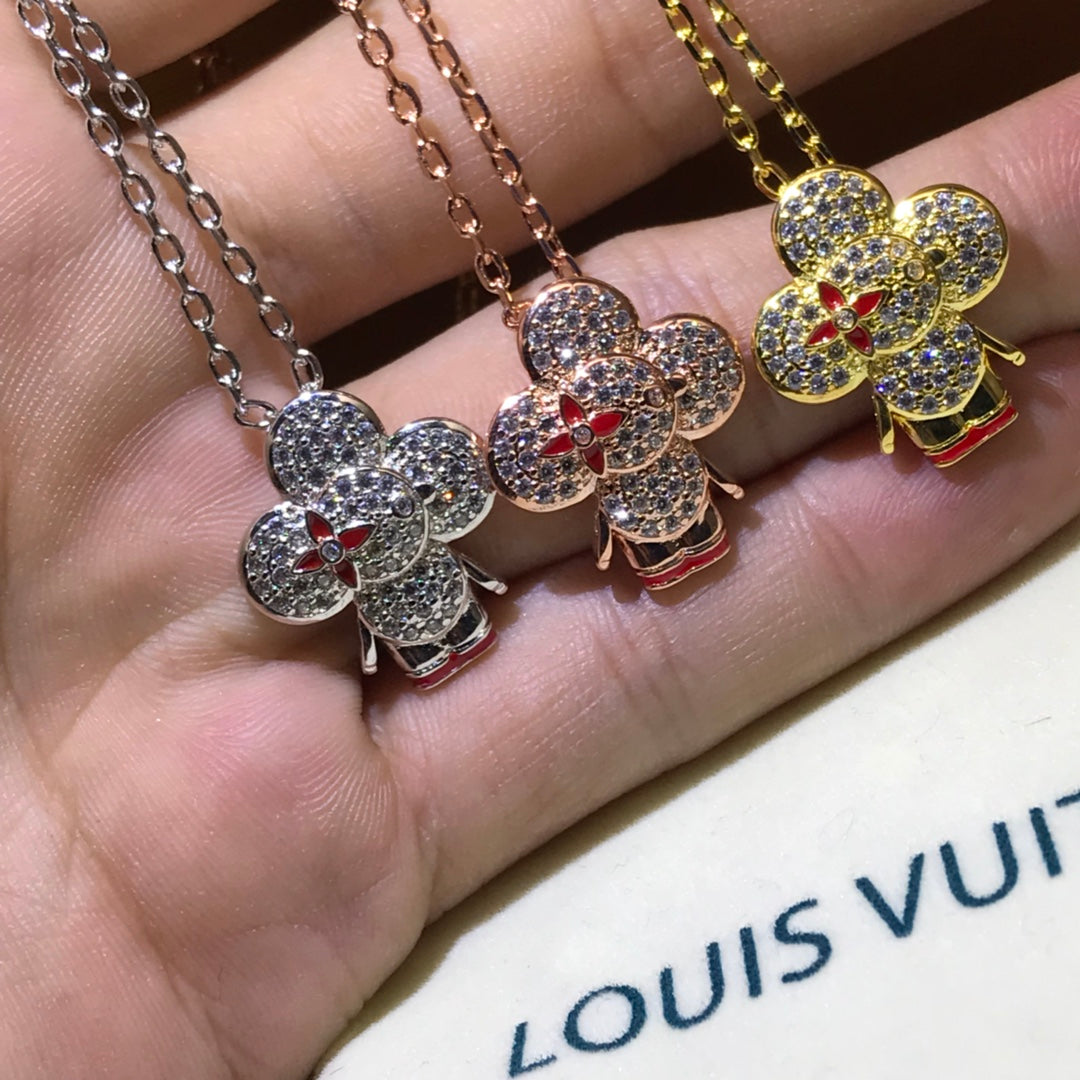 VIVIENNE ROTES BASIC ANHÄNGER-DIAMANTCOLLIER