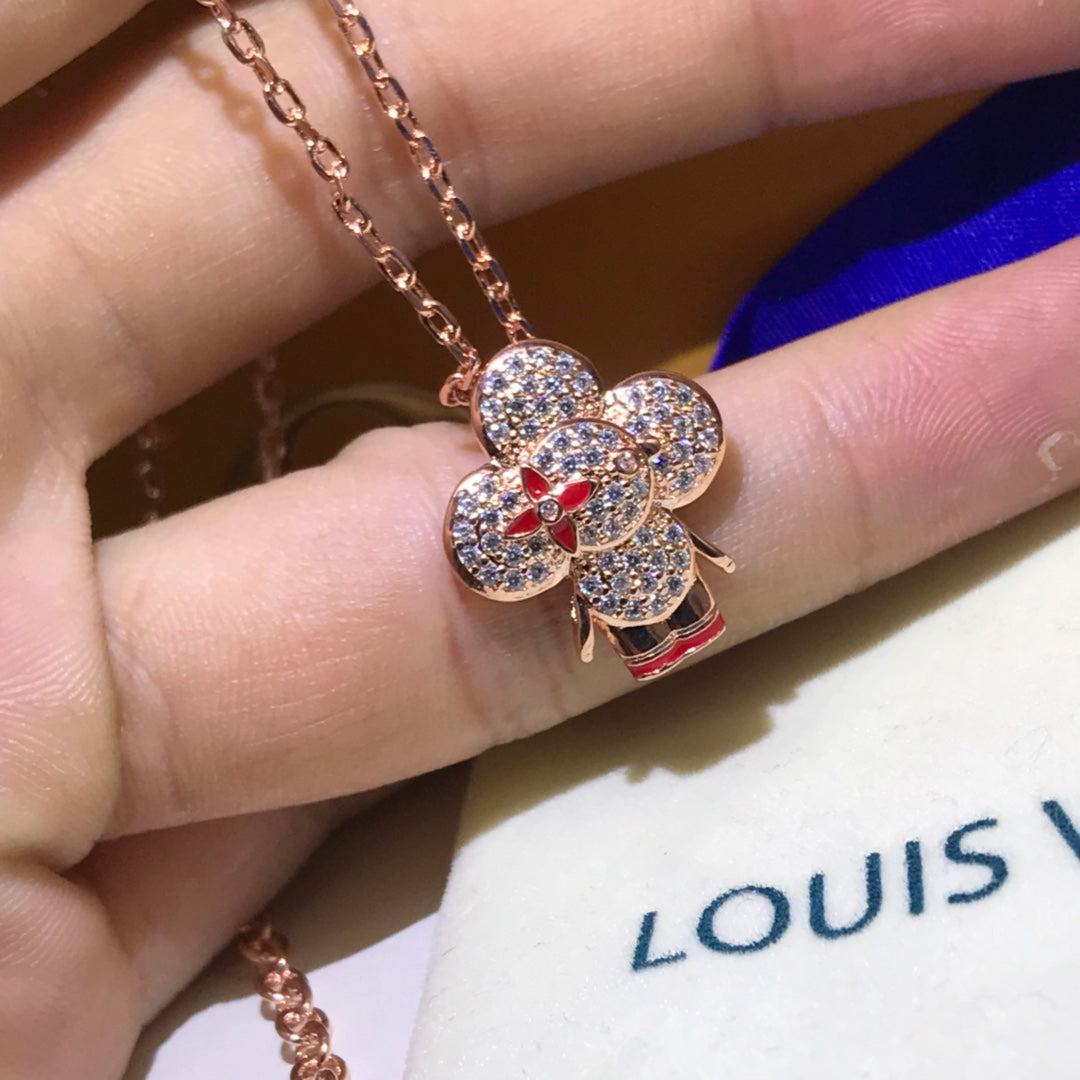 VIVIENNE ROTES BASIC ANHÄNGER-DIAMANTCOLLIER