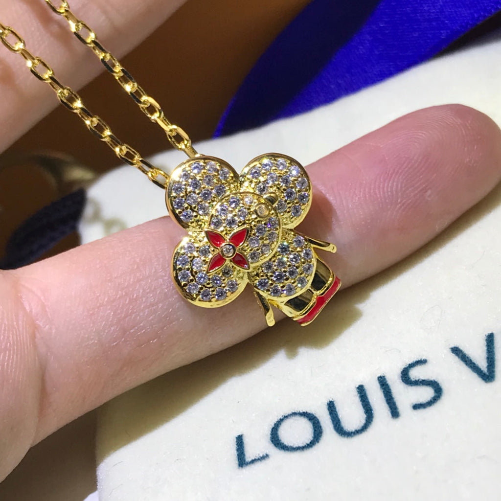 VIVIENNE ROTES BASIC ANHÄNGER-DIAMANTCOLLIER