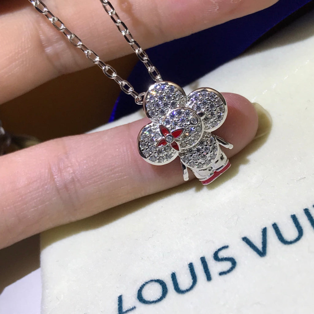 VIVIENNE ROTES BASIC ANHÄNGER-DIAMANTCOLLIER