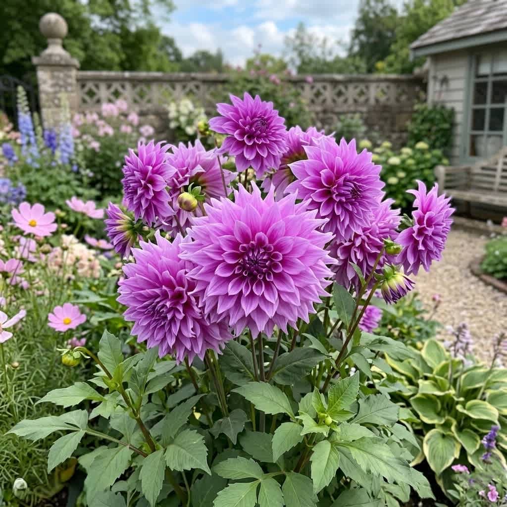 Lovely Lilac Dahlia Flowers - 14 Bulbs