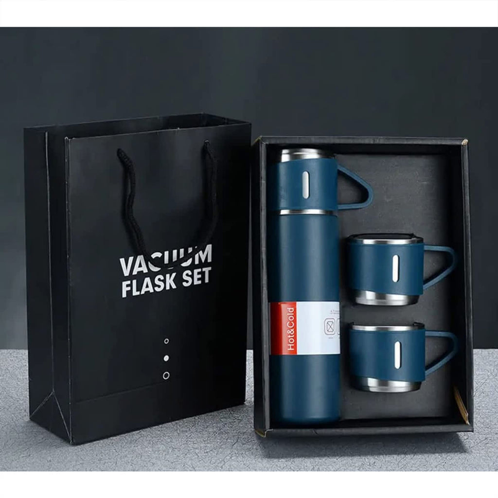 500ml Vacuum Insulated Stainless Steel Thermos with 3 Lids