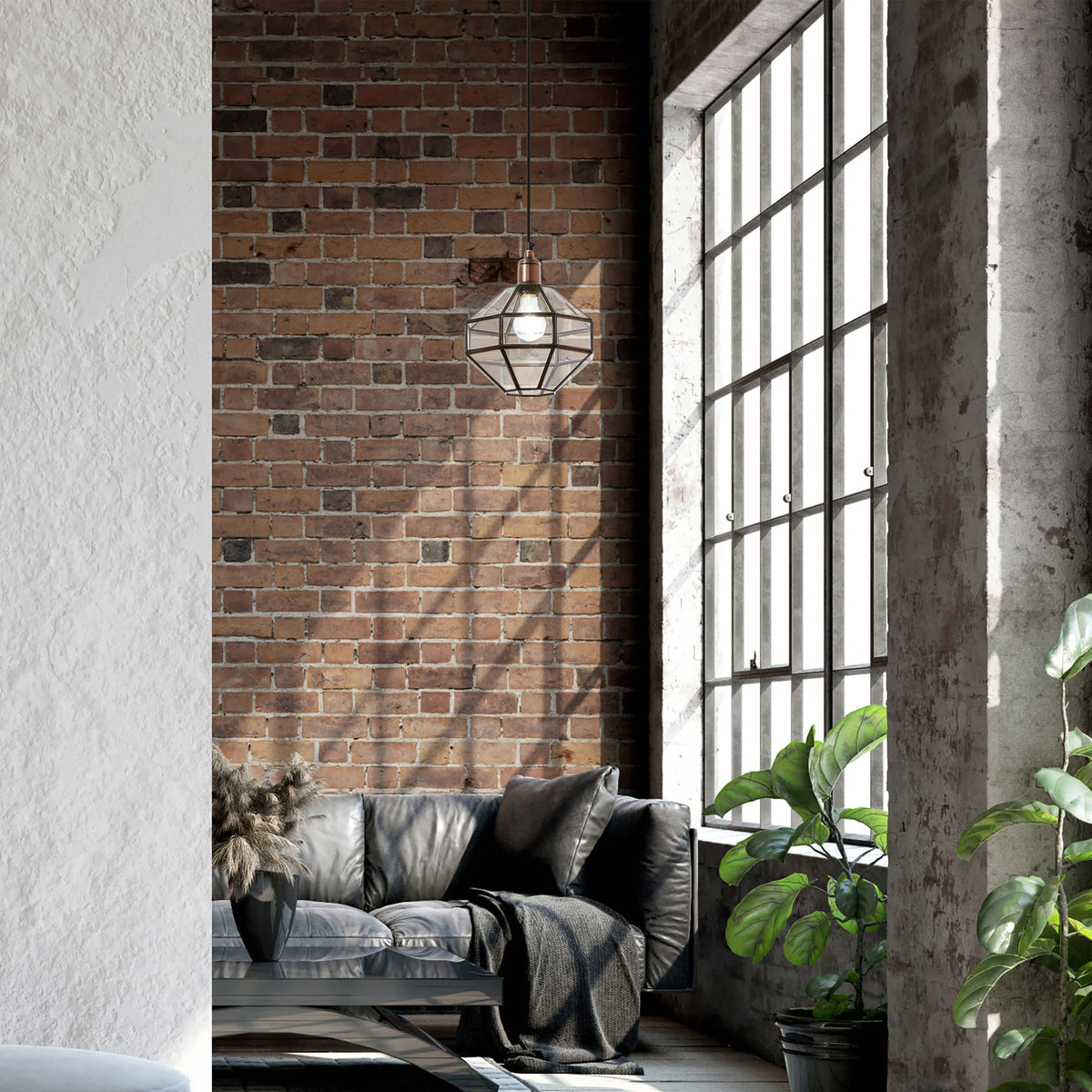 River of Goods Bohemian Clear Globe Shade Pendant Light
