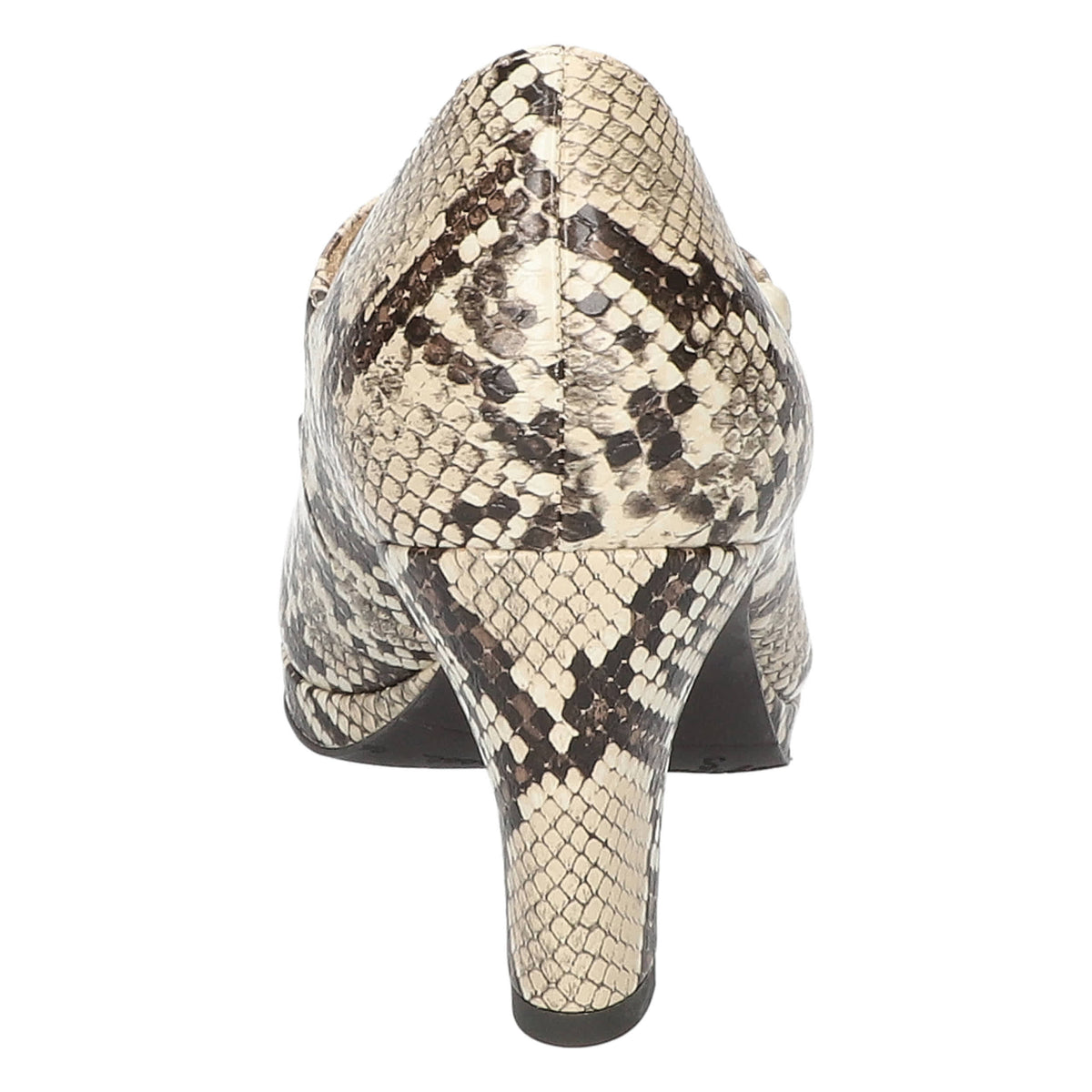 Easy Street Women's Zest Taupe Snake Platform Pumps