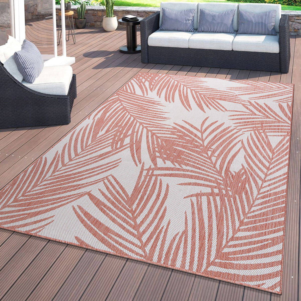 World Rug Gallery Palm Collection 5'x7'
