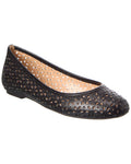 French Sole Leyla Laser Cut Leather Flat